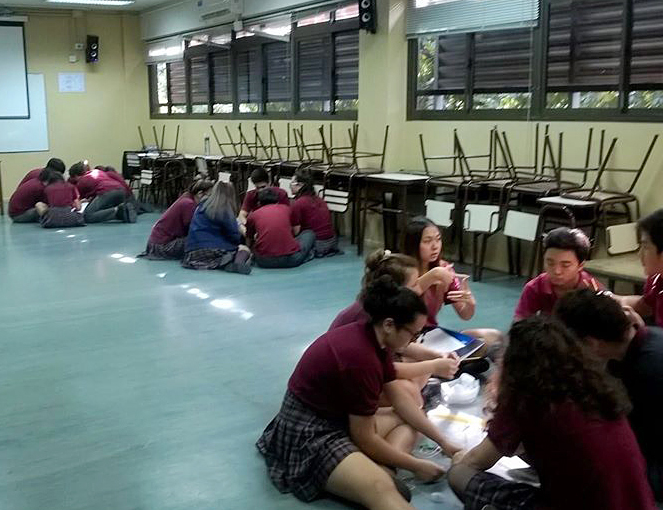 Taller de trabajo en equipo en Nichia Gakuin coordinado por Diana Di Croce y Viviane G. Levy